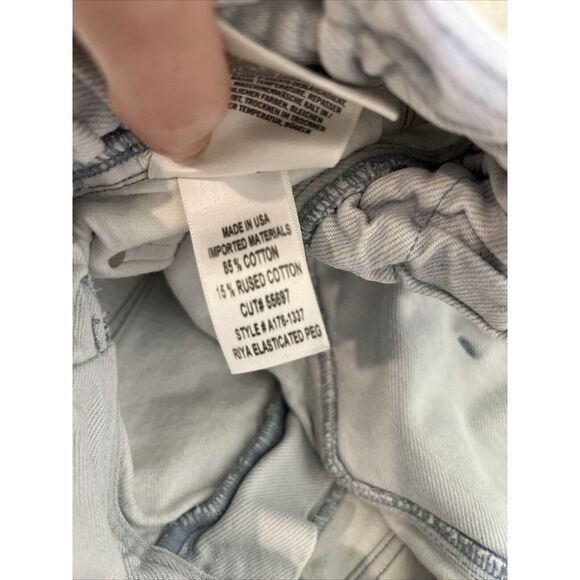 Agolde Riya Belted Paperbag Tapered Leg High Rise Designer Jeans Women's Size 29 - Picture 11 of 11